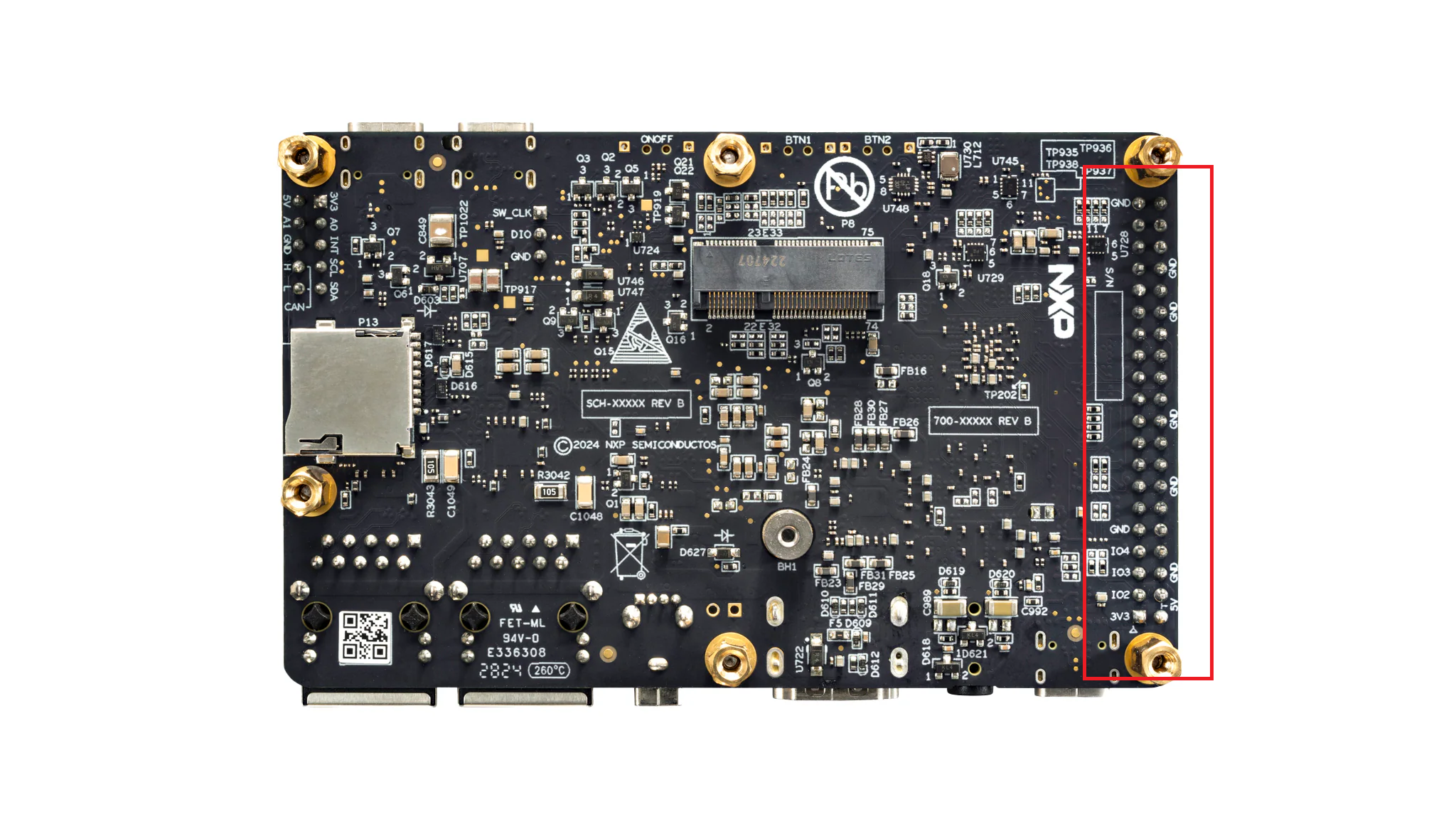 FRDM-IMX93 board (bottom view)