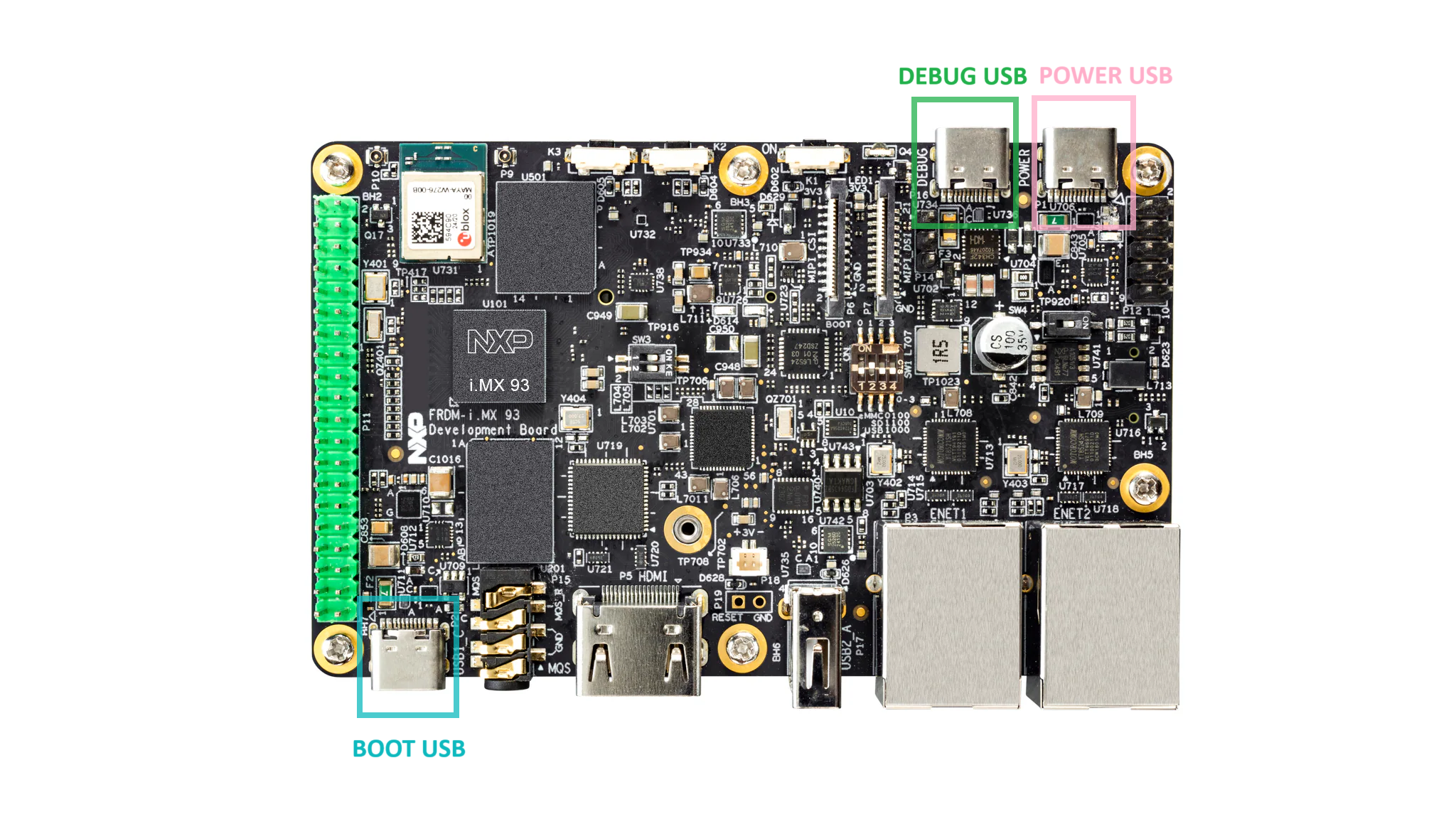FRDM-IMX93 USB ports